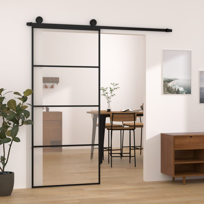 Ambera Glass Sliding Doors, 205cm H x 90cm W