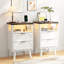 Table de chevet l 15,7 po avec prises intégrées Lumina-996325721-996325719