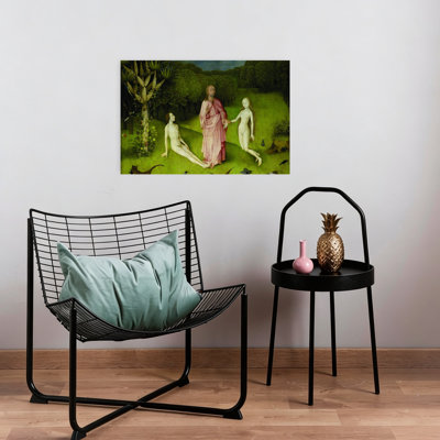Left Panel Couple Detail From The Garden Of Earthly Delights Classic Surreal Abstract Landscape Nature Wall Art Print