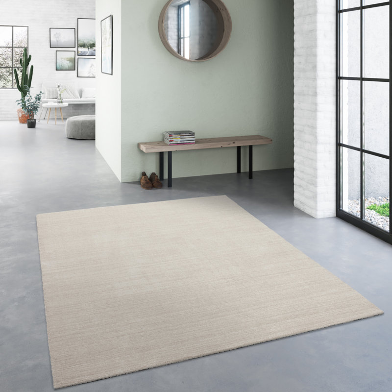 Peasely Cream Rug, Rectangle 120 x 170cm