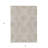 3' X 5' Taupe Khaki And Ivory Floral Medallion Washable Indoor Outdoor Area Rug