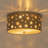 2-Light Star Cutout Flush Mount Ceiling Light