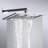 Naples Chrome Bathroom Wall Mount Rainfall Shower Head