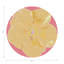 Sous-verres ronds en cuir hibiscus rose-119015041