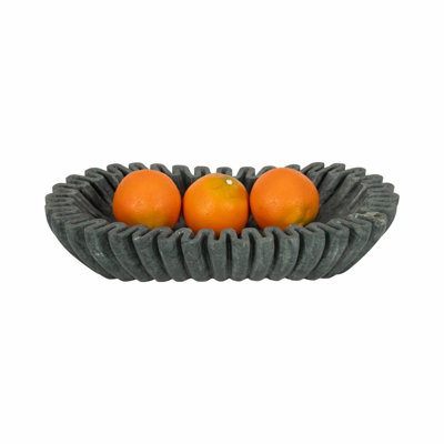 Vanderwall 16" Wavy Marble Bowl