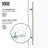 Elan E-Class 52-56" W x 76" H Sliding Frameless Shower Door with 3/8" Clear Glass-50553298