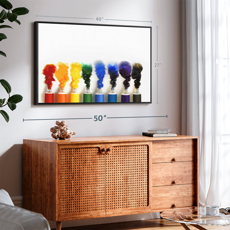 " Acrylic Paint Tubes Canvas Print ", 27" H x 40" W