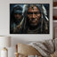 Native Art Spirits Of Warriors - Art mural sur toile Native American