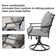 Swivel Patio Dining Armchair With Cushion（set of 2）