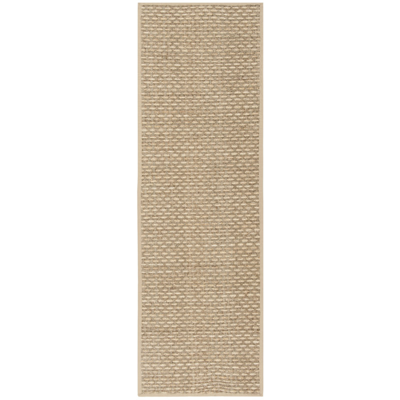 Natural Fiber Reshard Area Rug In Natural, Runner 76 x 244 cm