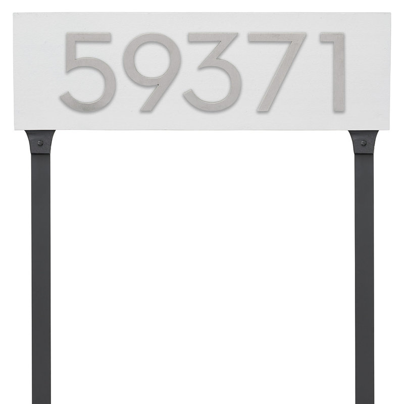 Rectangle pour pelouse, Blanc / aluminium brossé, Oui