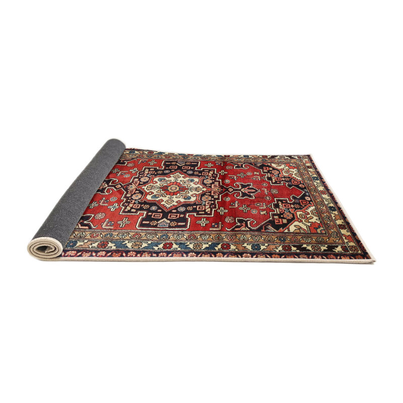 Tapis rouge à motif sud-ouest, Rond 5 pi