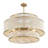 6-Light Dimmable Hand-Woven Drum Chandelier