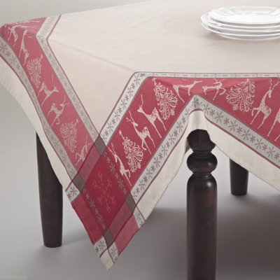 Kellam Christmas Reindeer Jacquard Tablecloth
