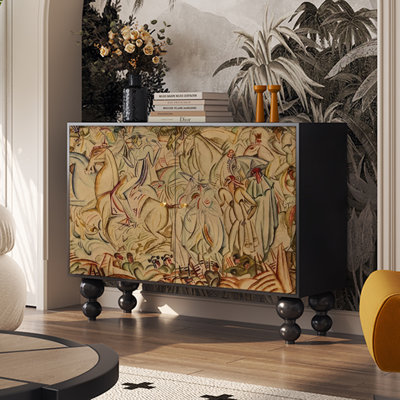 Armoire d'appoint en bois Vintage Art