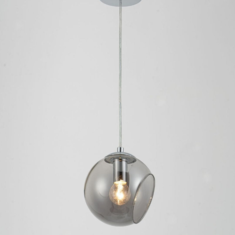 1 - Light Polished Chrome Simple Pendant
