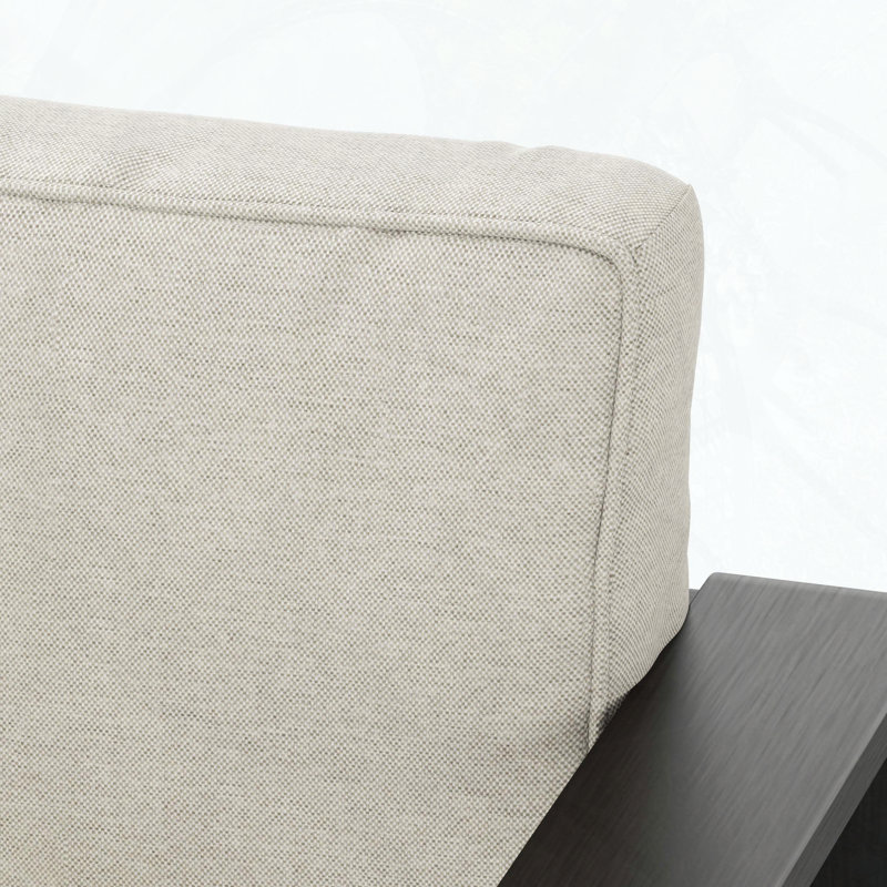 Maya Bay Aluminum Loveseat with Beige Cushion, Corrosion-Resistant, Removable Cover
