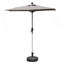 Parasol de patio rectangulaire avec fonction de levage et d'inclinaison à manivelle (base non incluse)-16998083-29044675
