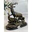 Sculpture de famille de cerfs