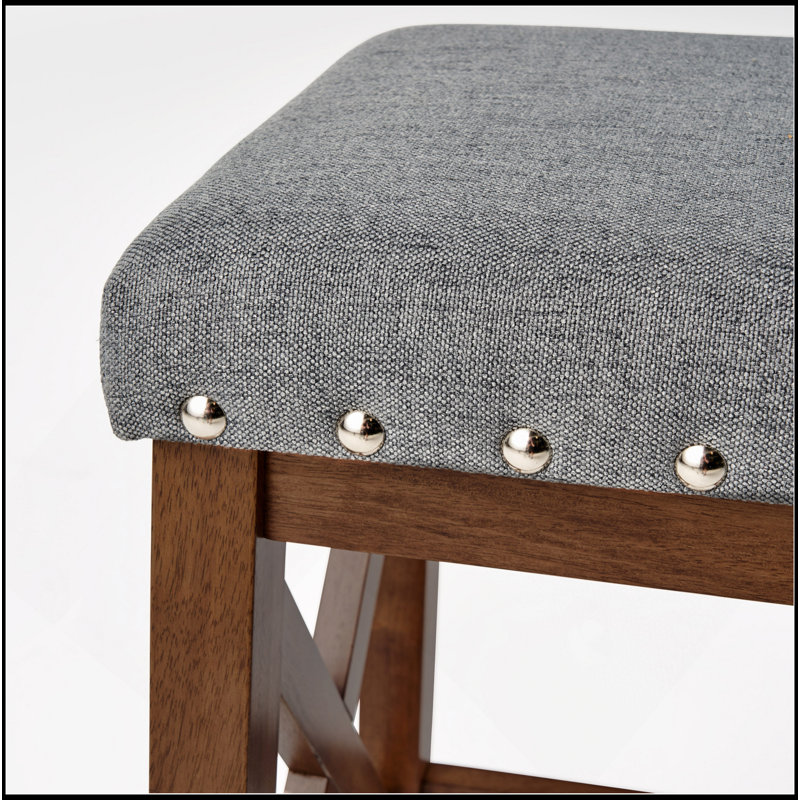 Tabouret Saddle, Gris anthracite, Brun