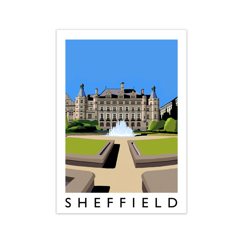 Sheffield by Richard O'Neill - Print, 29.7cm H x 21cm W x 3cm D, Unframed
