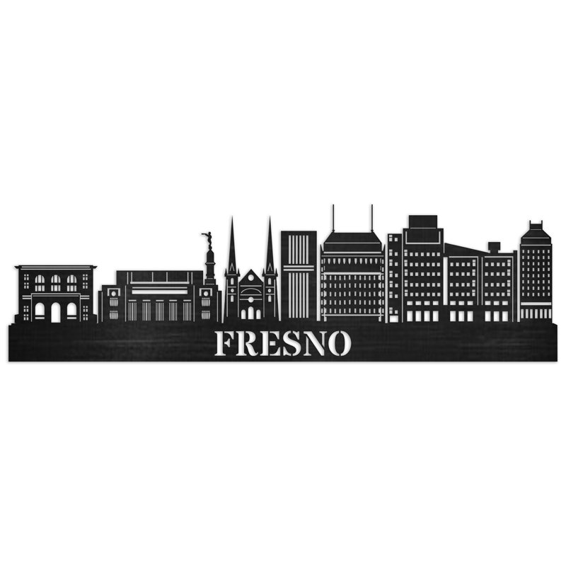 Handmade Cities & Countries Wall Decor on Solid Wood, 14" H x 46" W x 0.25" D, Natural