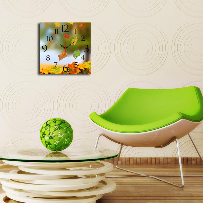 Elegant Decorative Wall Clock, 15.7 x 15.7 inches | 100% MDF, Thickness: 0.2 inches | Stylish Home Décor for Living Room, Bedroom & Office | Modern Design with Minimalist Aesthetic