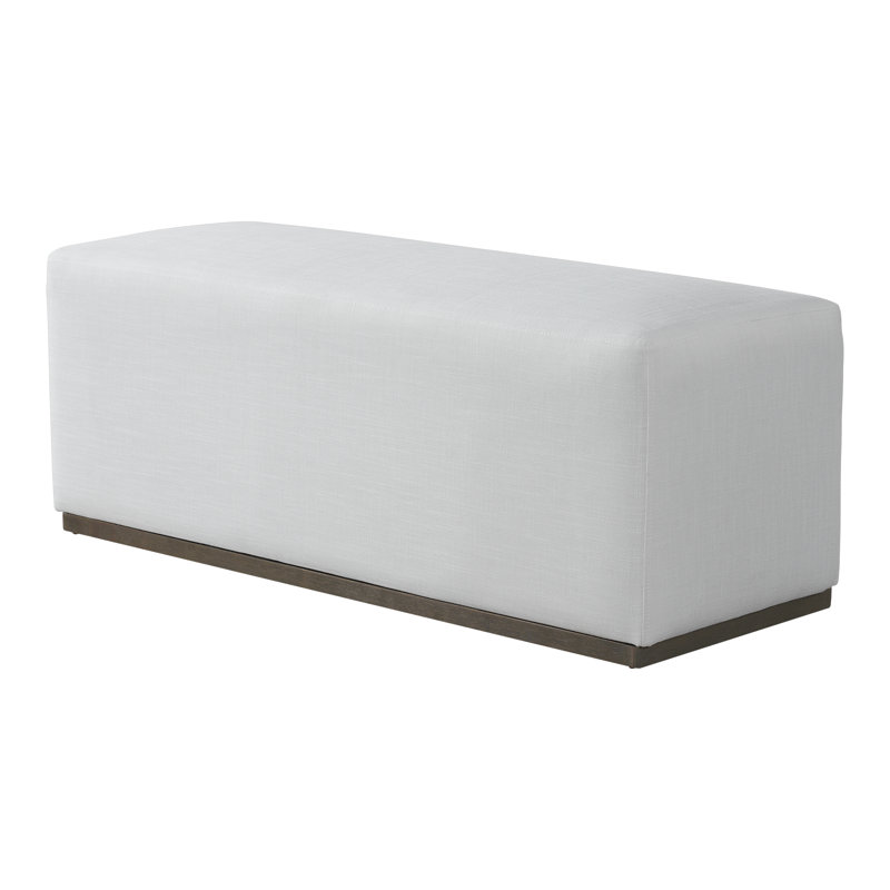Madden Modern Upholstered Bench With Wooden Base