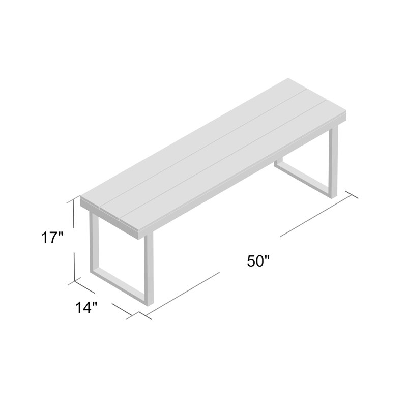 Banc de pique-nique en aluminium Clearbrook