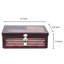 Martamique American Flag Metal Decorative Box with Lock