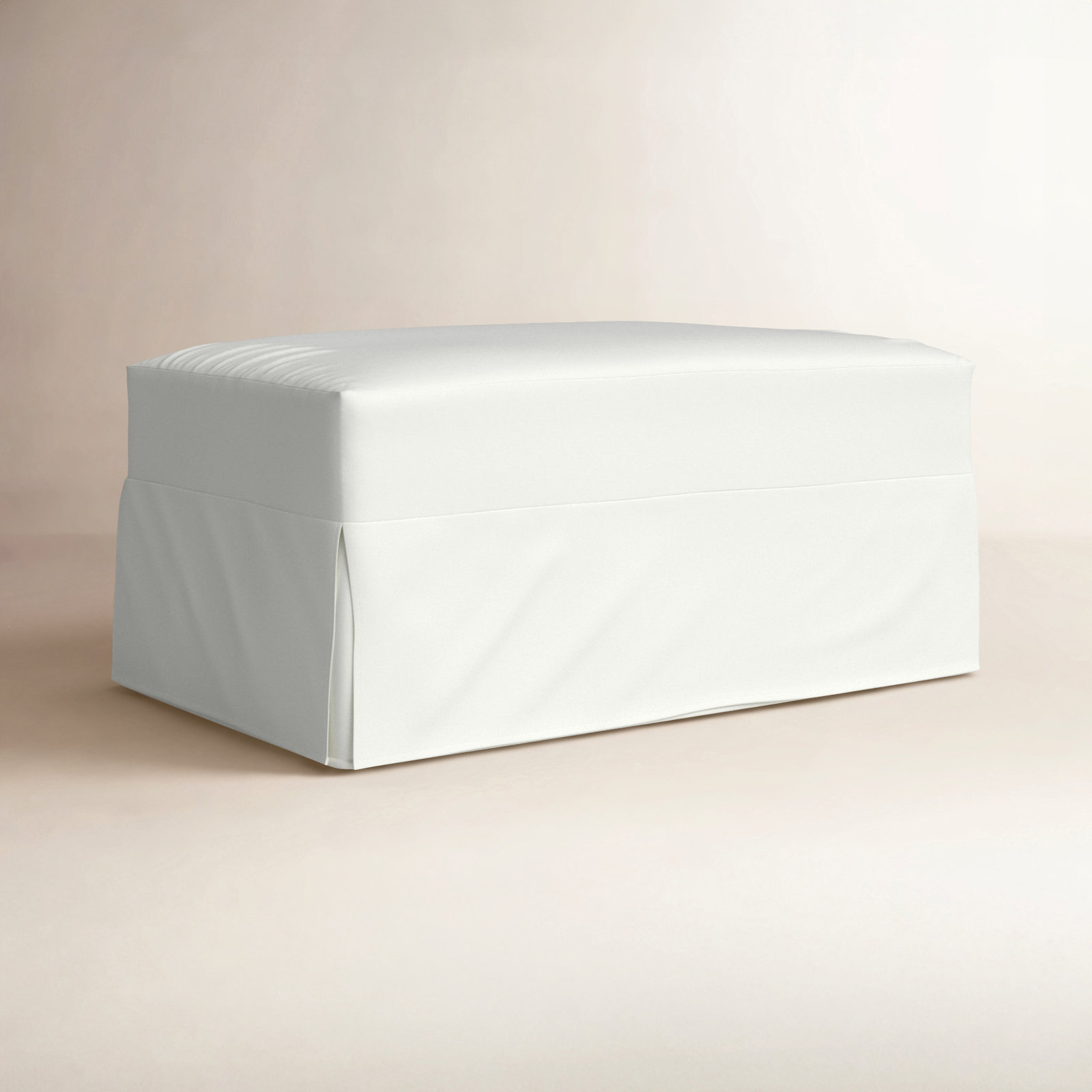 Cranbrook Upholstered Ottoman, Bayou Off White Canvas