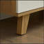 Commode à tiroirs, armoire de bar, armoire de rangement Buffet Buffet, console de service de table Tablestorge Cabinets, pieds en bois massif avec poignée en bois massif pour la salle à manger