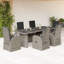 6 - Person Patio Dining Set Rectangular Table with Cushions Included