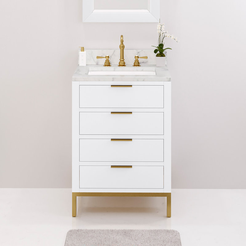 30'' W Single Vanity, Pure White, 24", No