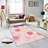 Stylish Woven Carpet, 5.6 x 7.5 Feet, 100% Polyester, 0.3 in Pile Height | Antibacterial, Non-Slip PVC Felt Dot Underside, Machine Washable | 3D Digital Printing, Durable & Easy to Maintain - Perfect for Any Room-368976477