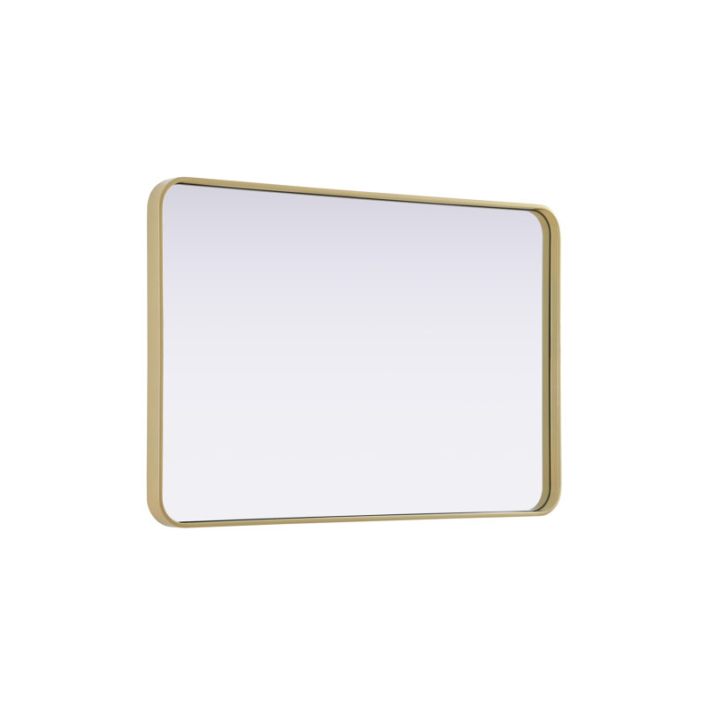 Erath Contour Metal Mirror, Brass, 40" x 27"