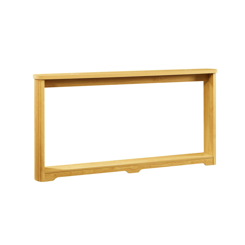 70.1" Narrow Console Table, Natural Wood