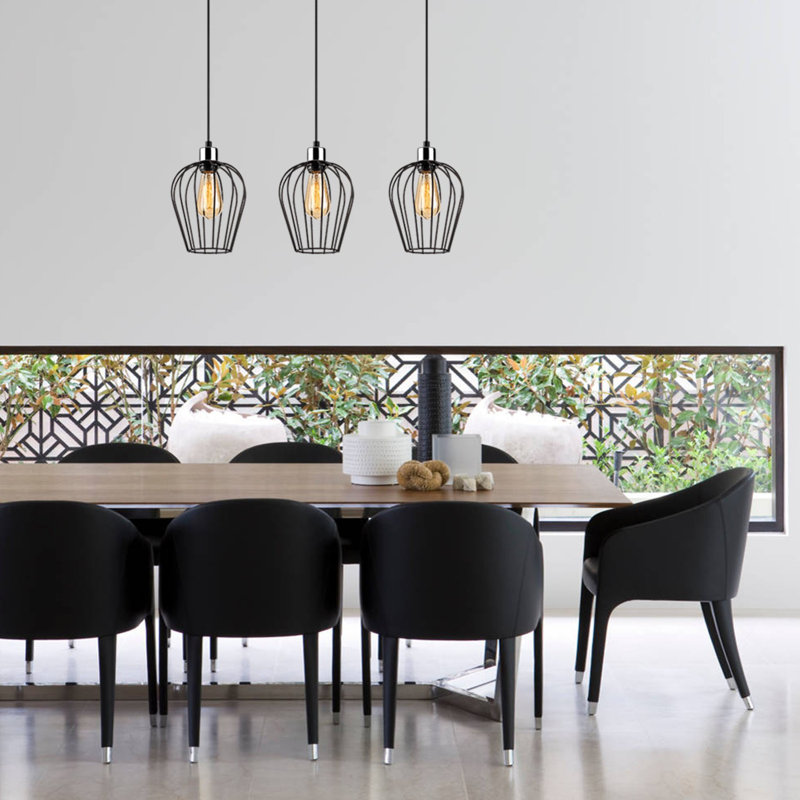 3 - Light Kitchen Island Geometric Pendant