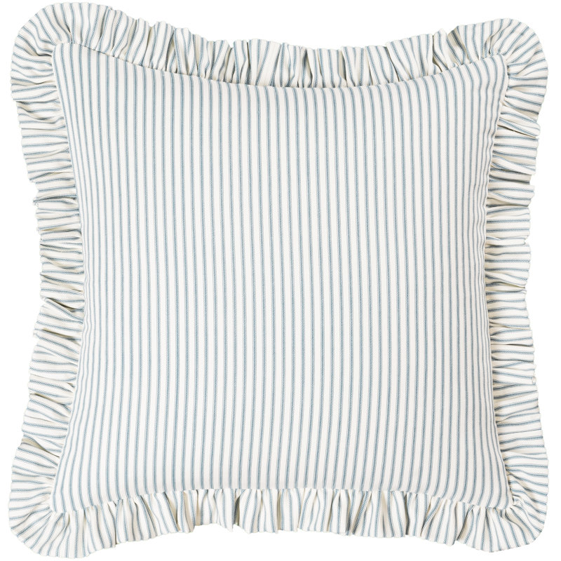 Coussin Birch Lane, Plumes, Bleu clair