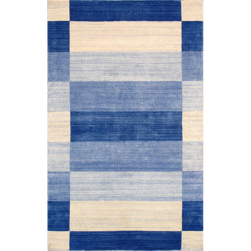 Canvello Modern Hand-Loomed Silk & Wool Charcoal Area Rug- 8'9" X 11'9", Rectangle 8'9" x 11'9"