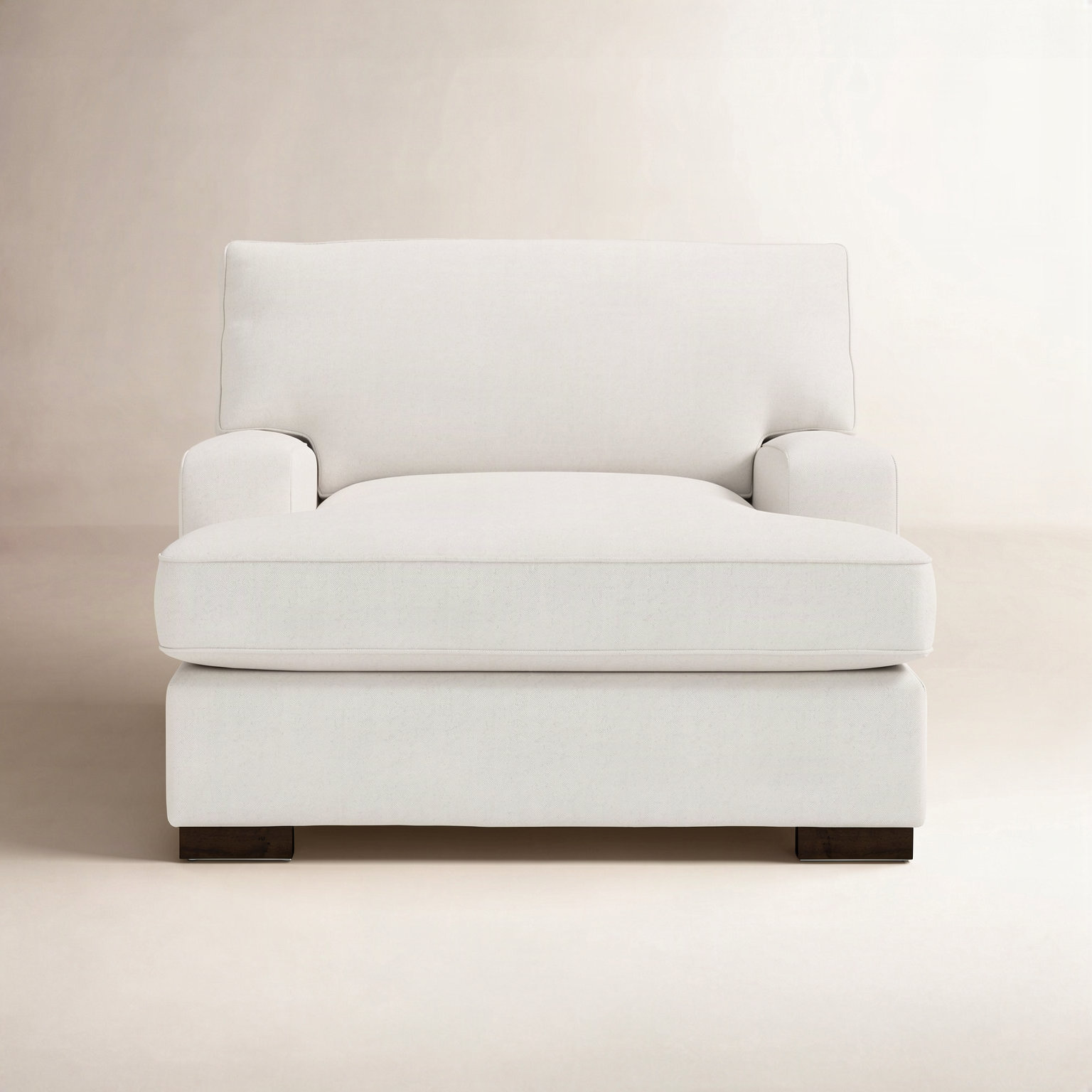 Brooklyn Cotton Accent Chair, Macarena Beige Basketweave