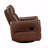 1Pc With Recliner Function Chair With Swivel Motion Comfort Leather Upholstered Solid Wood Living Room Furniture, Toffee Brown-1058538554