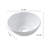 16"X16" White Ceramic C Vessel Bathroom Sink