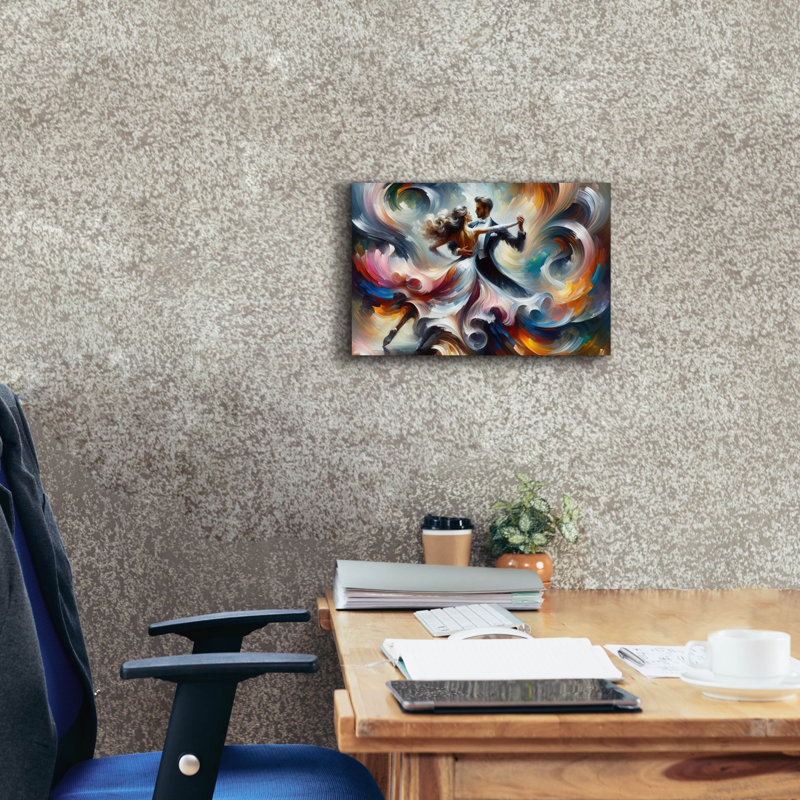«Lets Dance» par Rich Monet, art mural sur toile, H 12 po x l 18 po x P 0,75 po