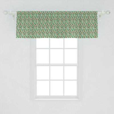Floral Tailored Window Valance
