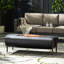 Foyer rectangulaire rectangulaire en fer gris foncé