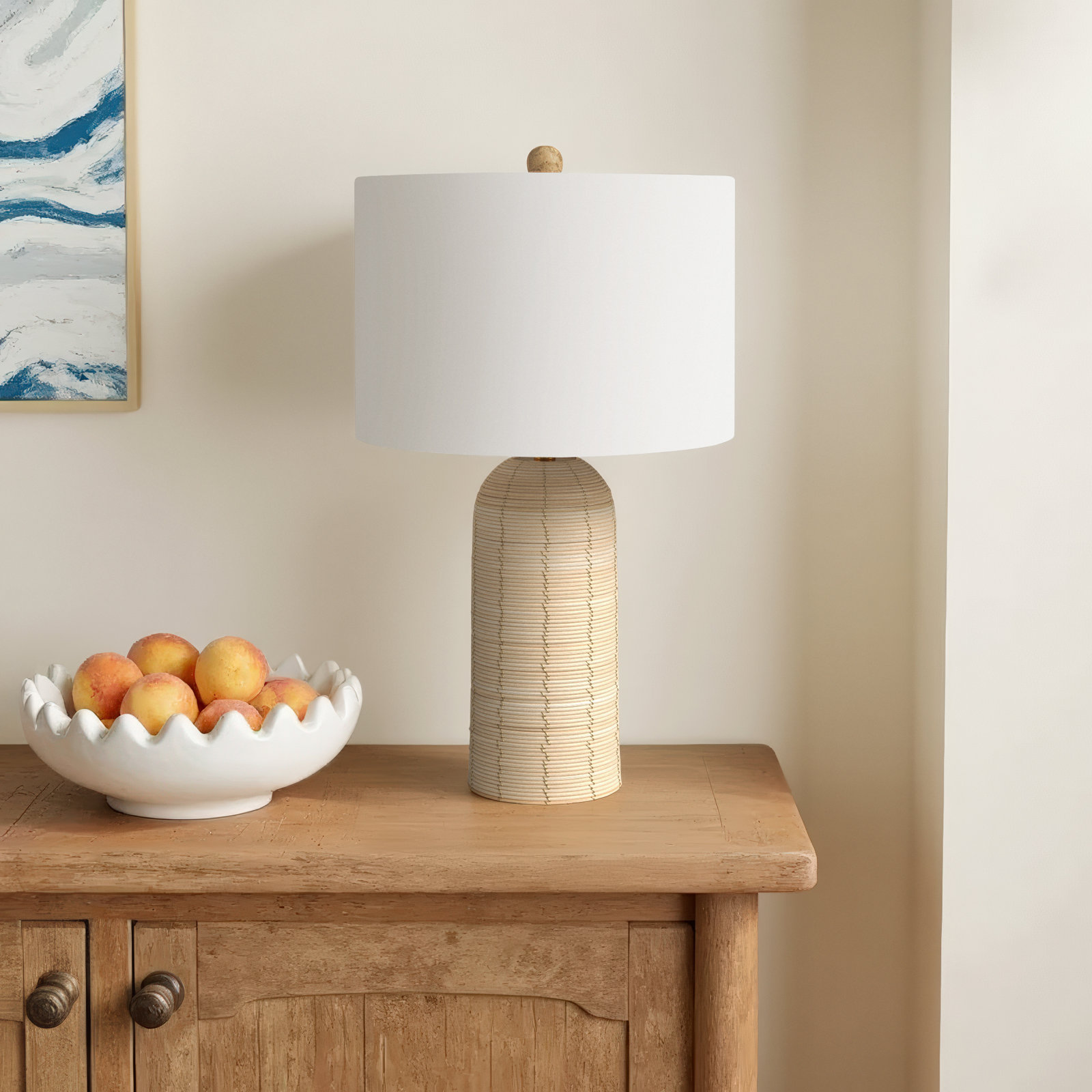 Riley Wicker/Rattan Table Lamp