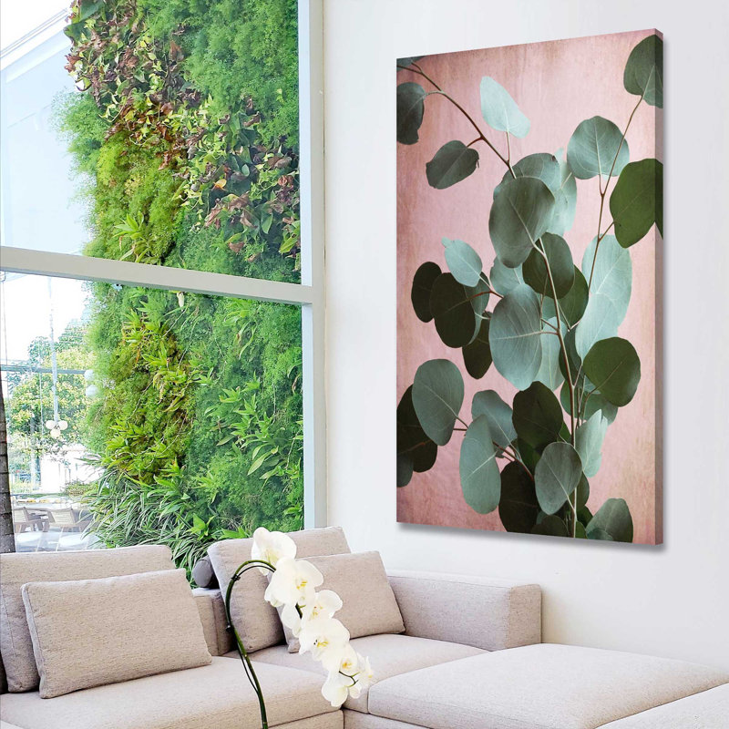 Sauge eucalyptus n ° 1 par Lupen Grainne - Peinture, Toile tendue, H 40 po x l 24 po x P 1,5 po