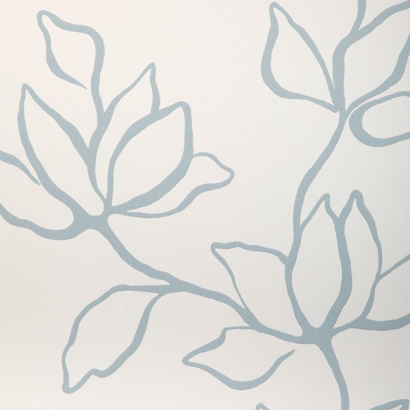 Floral Sketch Wp - Sage, Chambray