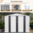 Outdoor Storage Shed, Utility Metal Tool Storage With Lockable Doors And Updated Frame Structure, Large Metal Garden Shed For Backyard, Patio Lawn-113767376-113767377